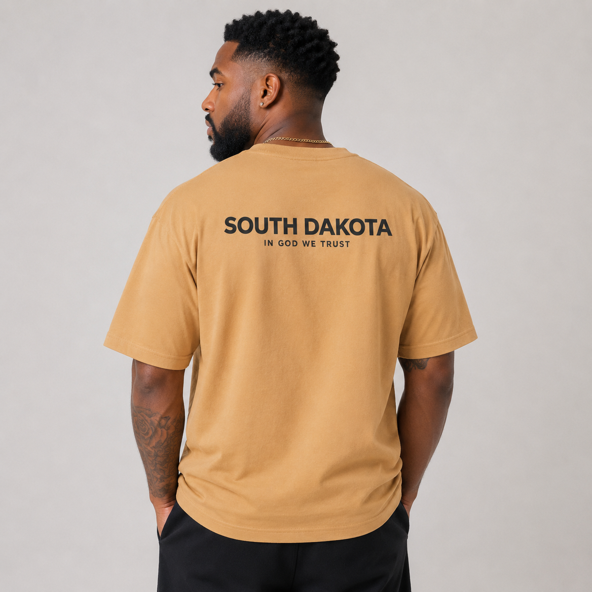 South Dakota All State In God We Trust Unisex Max Heavyweight Short Sleeve