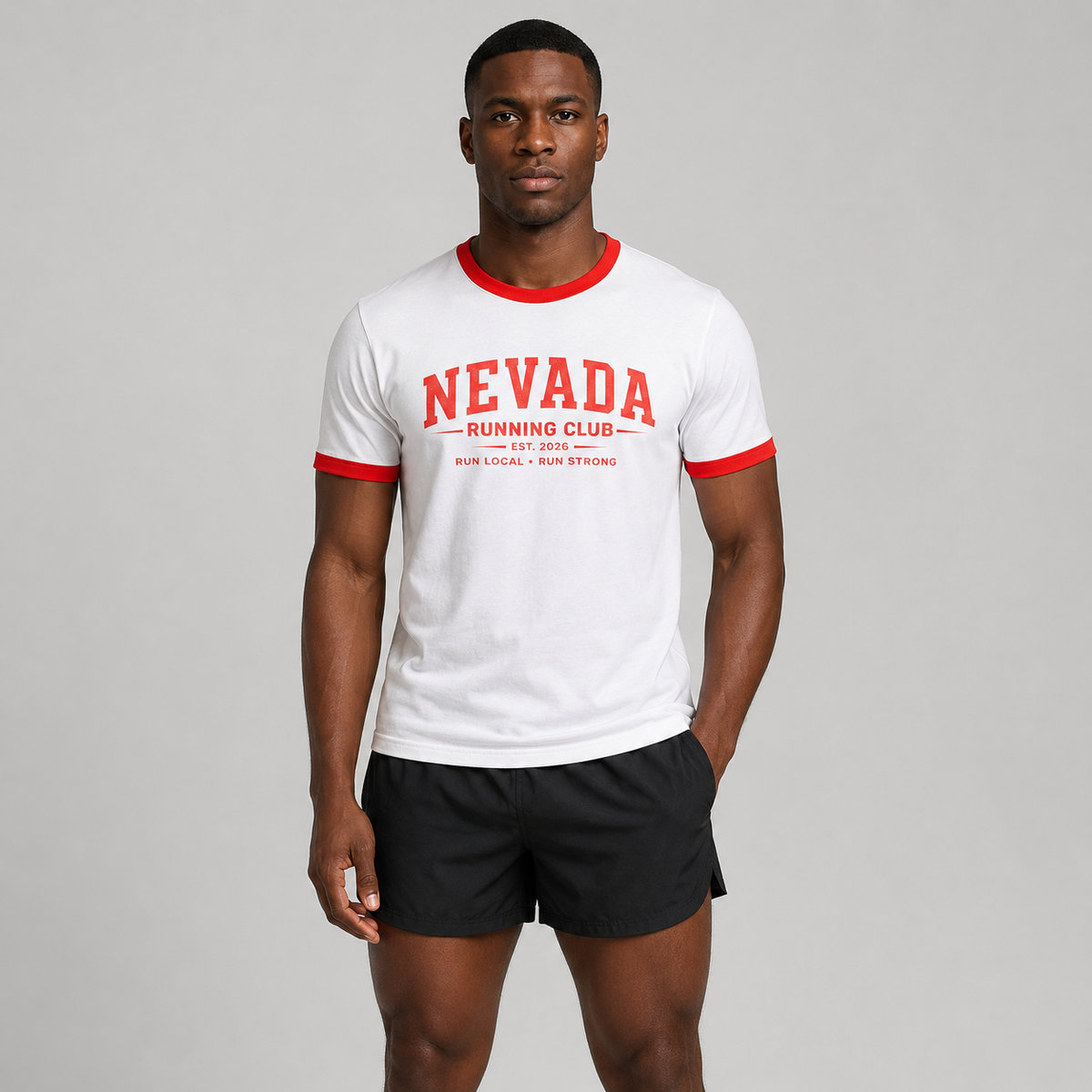 Nevada Running Club 2026 All State Men's Staple Ringer Tee