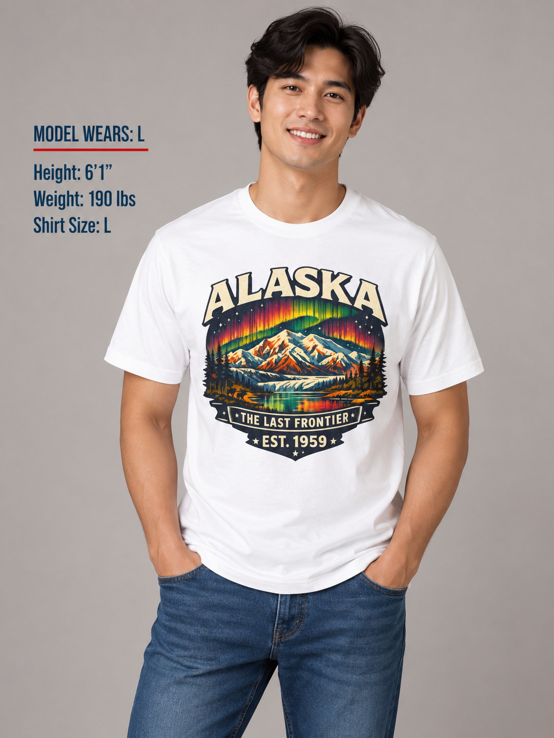 Alaska Northern Lights Unisex Softstyle T Shirt State Pride Graphic Tee Collections FS03