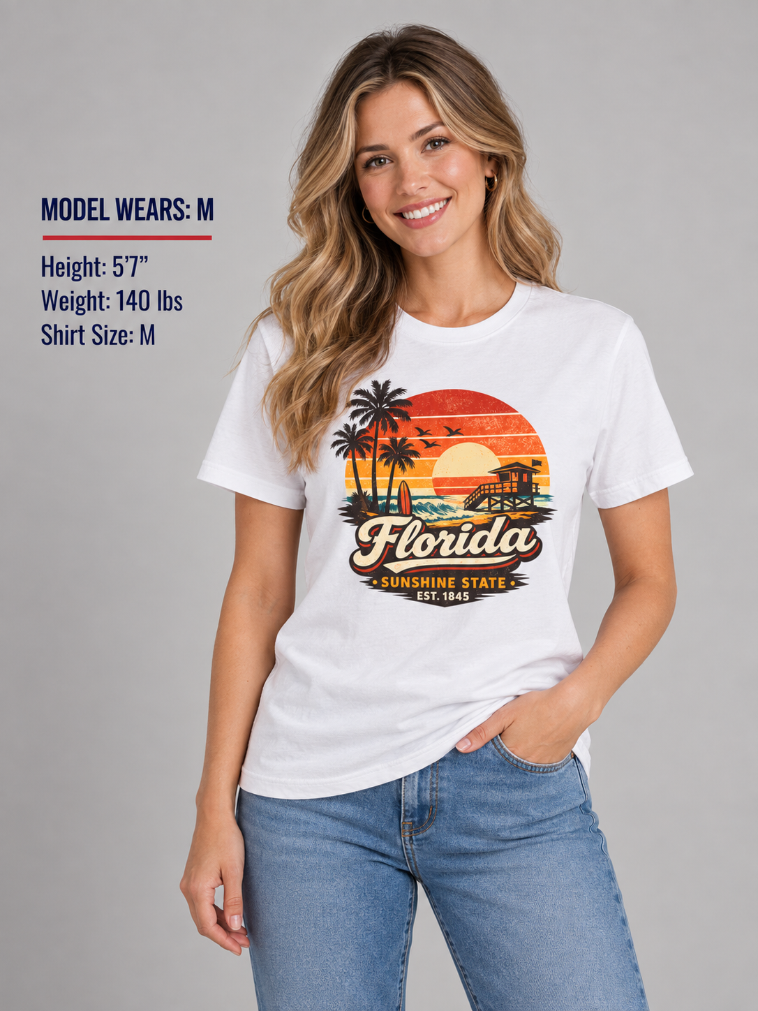 Florida Beach Sunset Unisex Softstyle T Shirt State Pride Graphic Tee Collections FS03