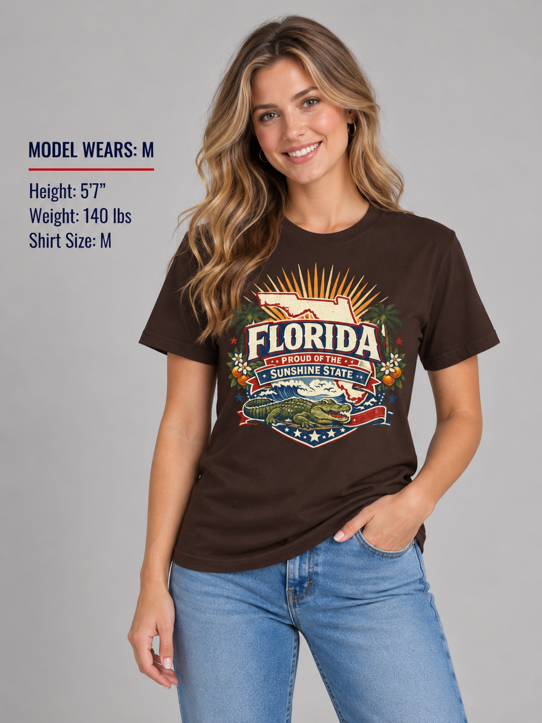 Florida State Pride Unisex Softstyle T Shirt State Pride Graphic Tee Collections FS03