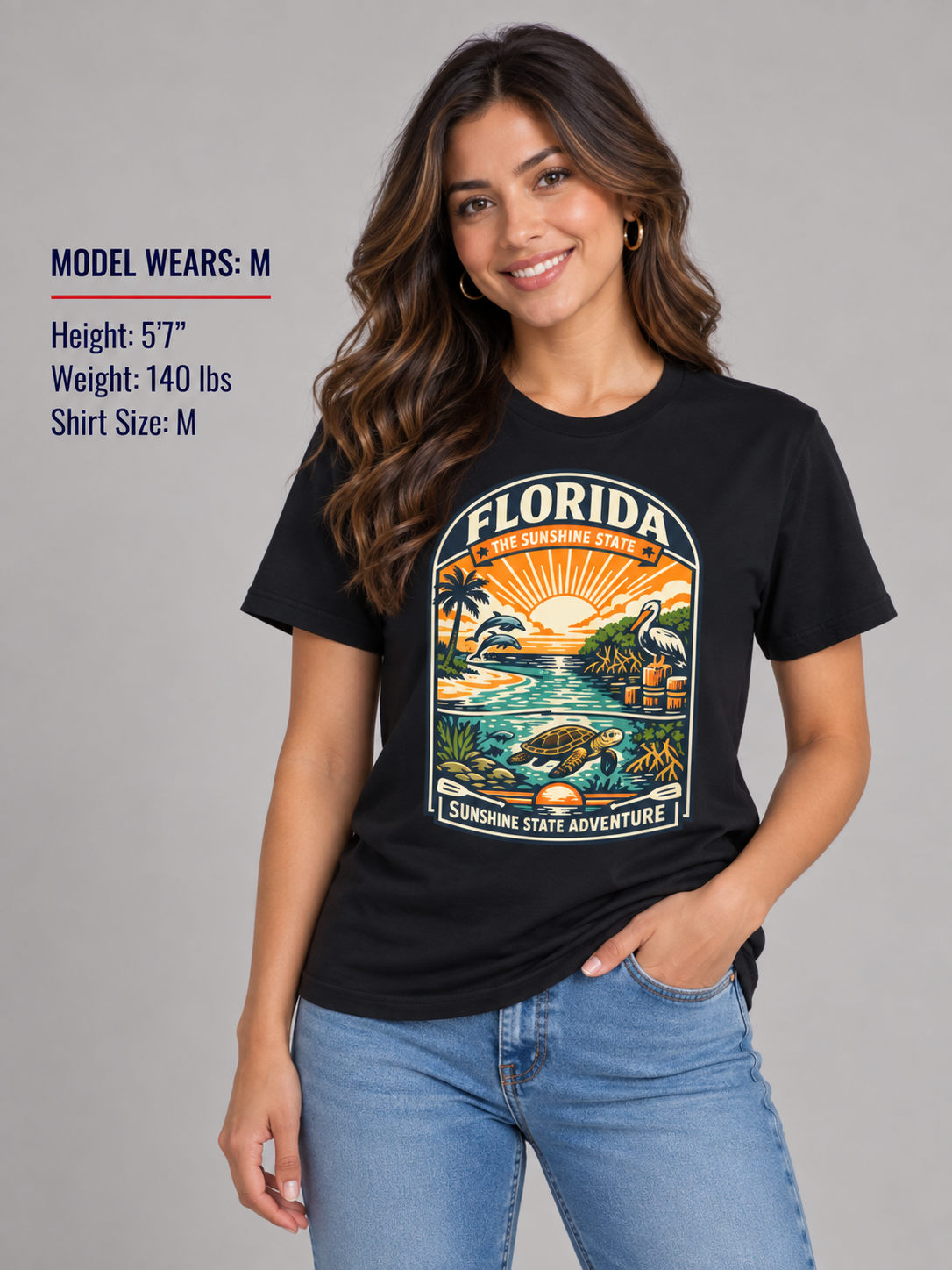 Florida Sunshine State Unisex Softstyle T Shirt State Pride Graphic Tee Collections FS03