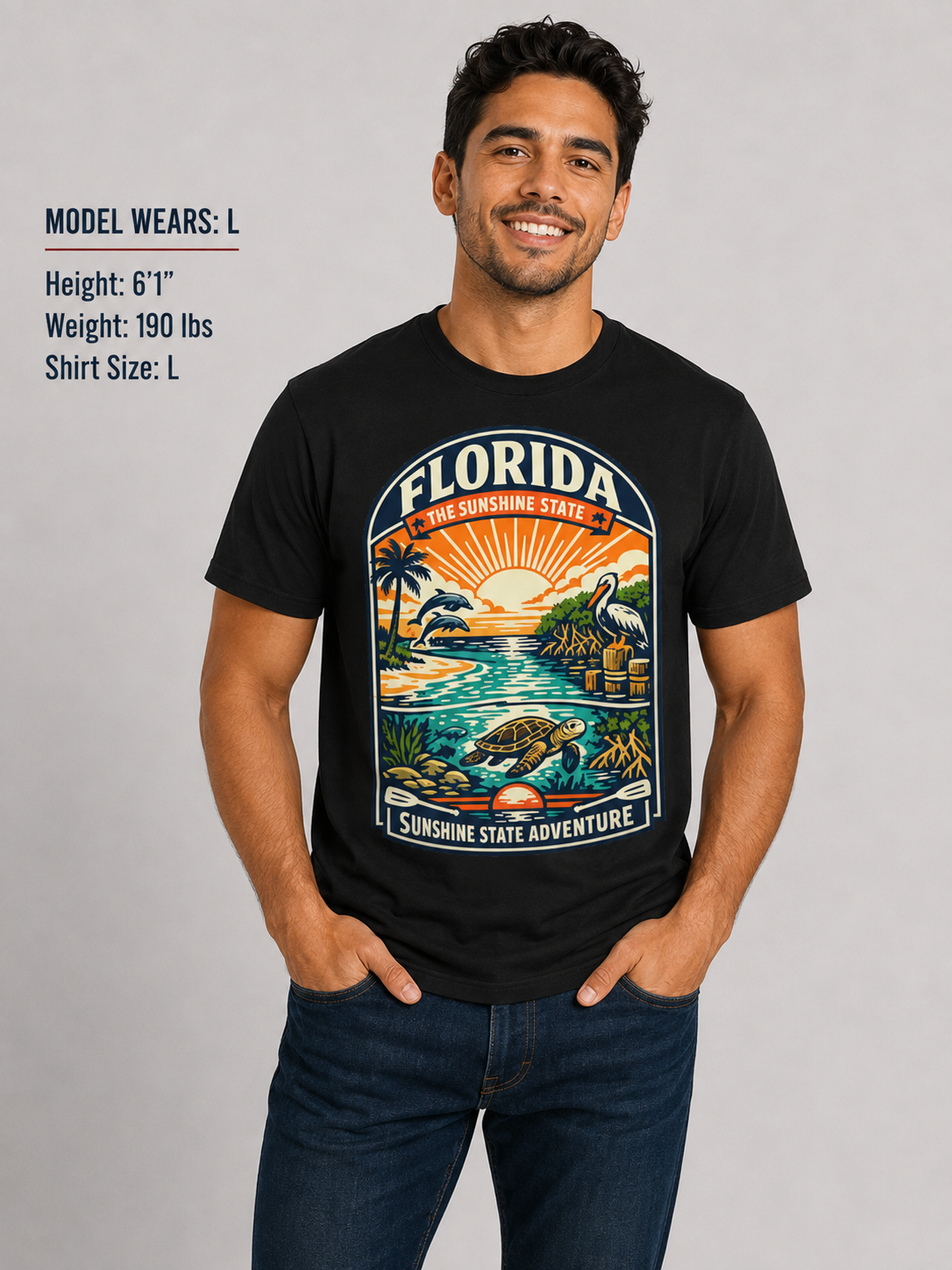 Florida Sunshine State Unisex Softstyle T Shirt State Pride Graphic Tee Collections FS03