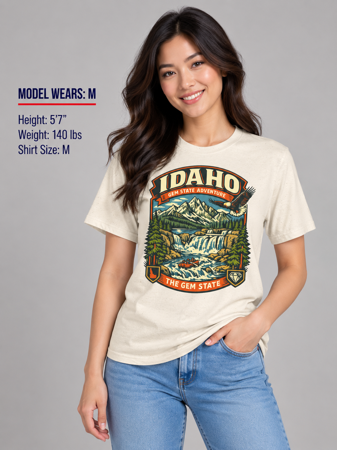 Idaho Gem State Adventure Unisex Softstyle T Shirt State Pride Graphic Tee Collections FS03