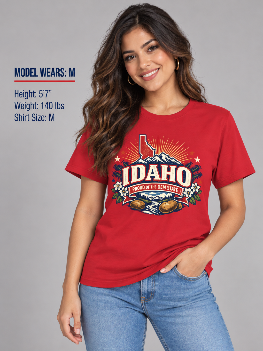 Idaho State Pride Unisex Softstyle T Shirt State Pride Graphic Tee Collections FS03