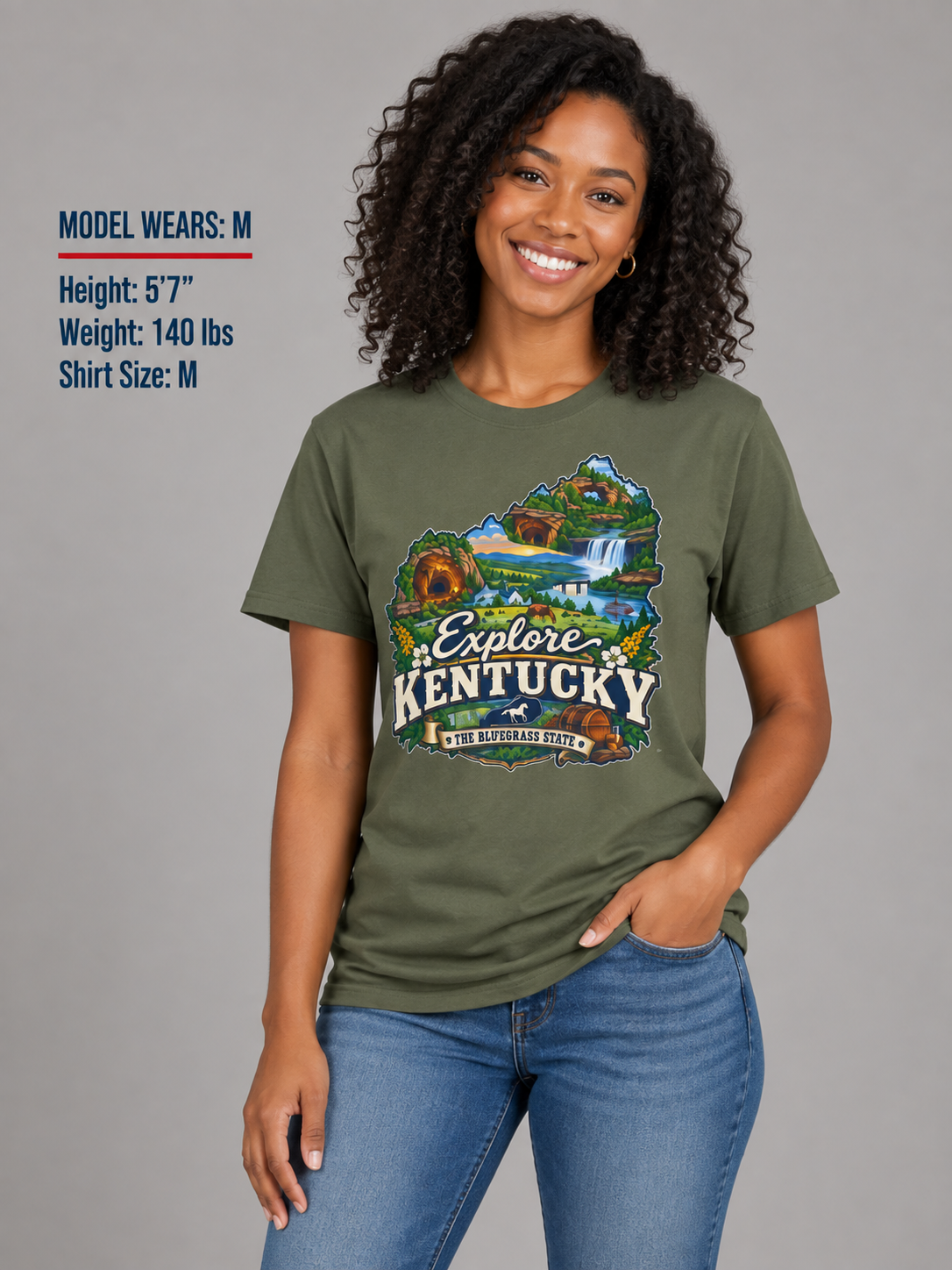 Explore Kentucky Unisex Softstyle T Shirt State Pride Graphic Tee Collections FS03