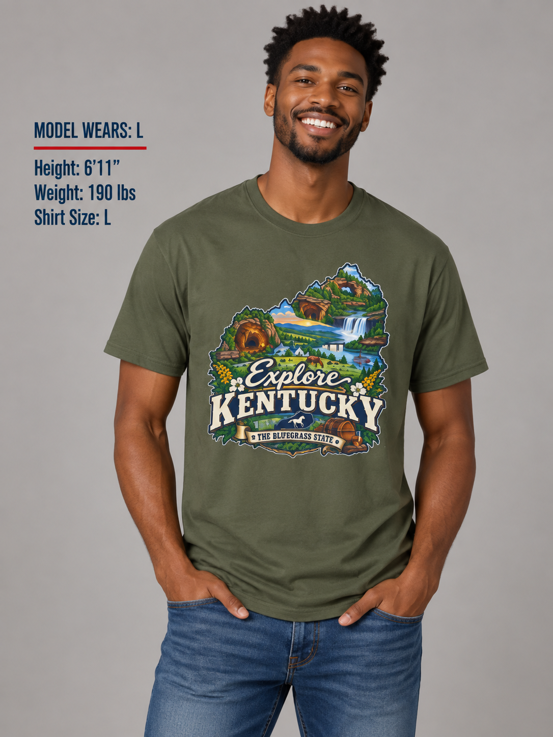 Explore Kentucky Unisex Softstyle T Shirt State Pride Graphic Tee Collections FS03