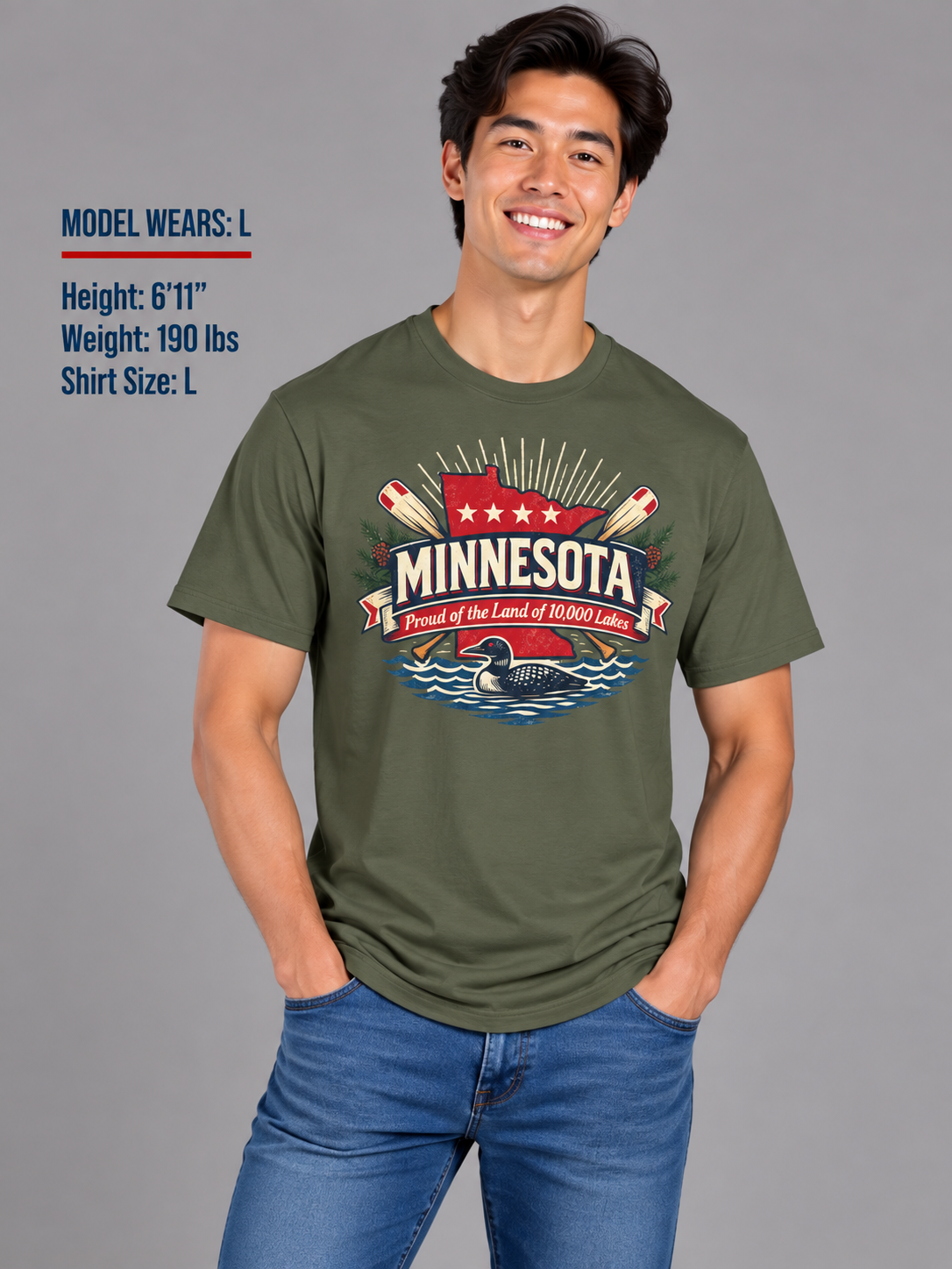 Minnesota State Pride Unisex Softstyle T Shirt State Pride Graphic Tee Collections FS03
