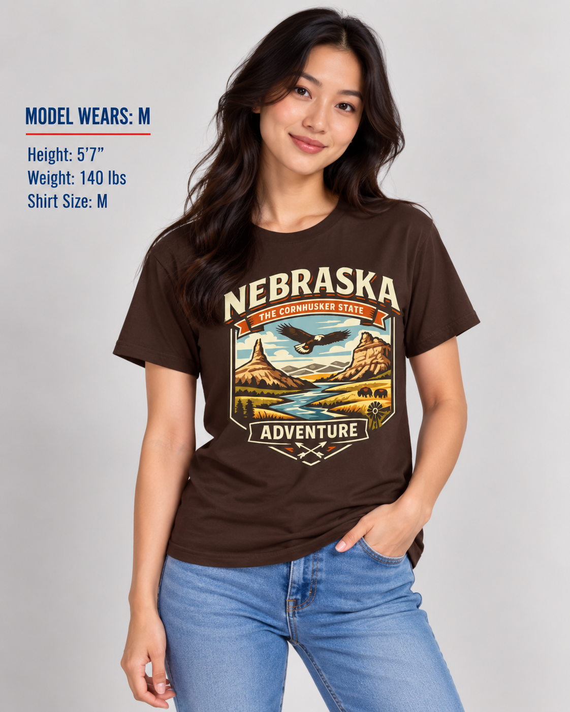 Nebraska Cornhusker State Adventure Unisex Softstyle T Shirt State Pride Graphic Tee Collections FS03