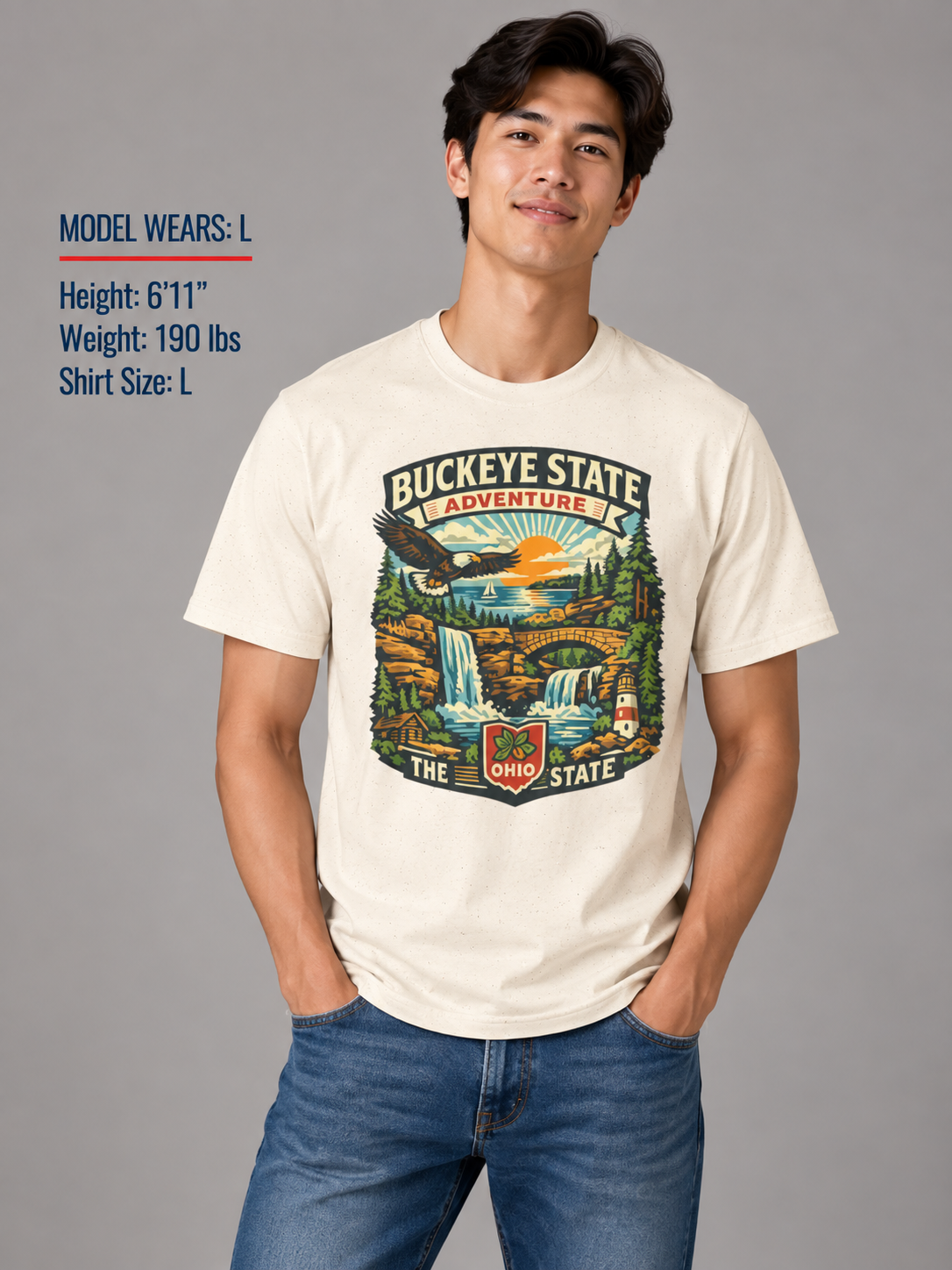 Ohio Buckeye State Adventure Unisex Softstyle T Shirt State Pride Graphic Tee Collections FS03