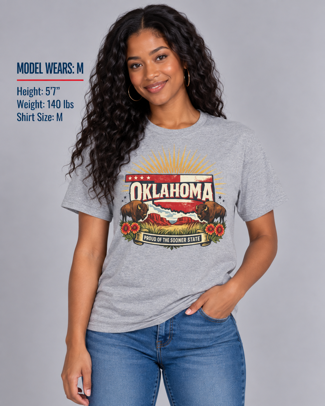 Oklahoma State Pride Unisex Softstyle T Shirt State Pride Graphic Tee Collections FS03