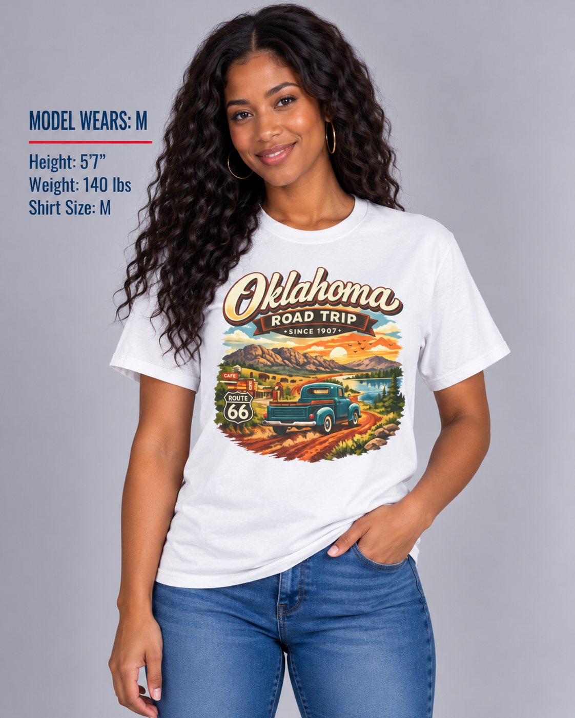 Oklahoma Road Trip Unisex Softstyle T Shirt State Pride Graphic Tee Collections FS03