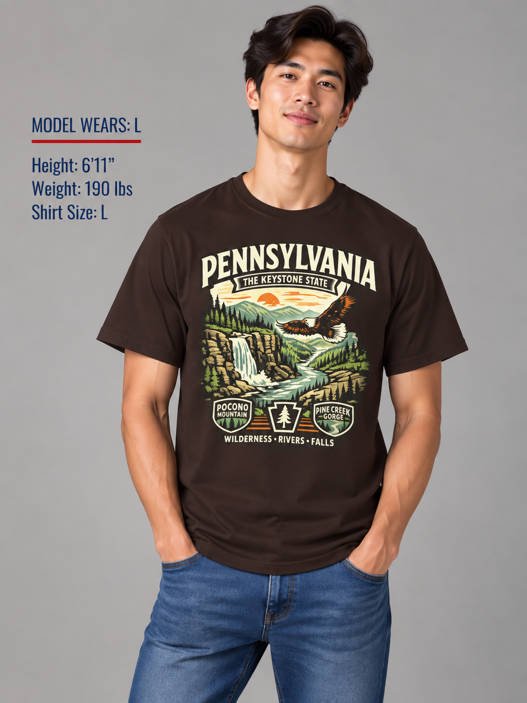 Pennsylvania Keystone State Adventure Unisex Softstyle T Shirt State Pride Graphic Tee Collections FS03