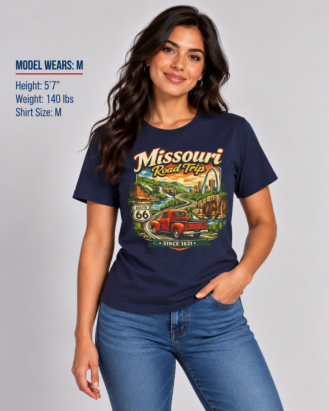 Missouri Road Trip Unisex Softstyle T Shirt State Pride Graphic Tee Collections FS03