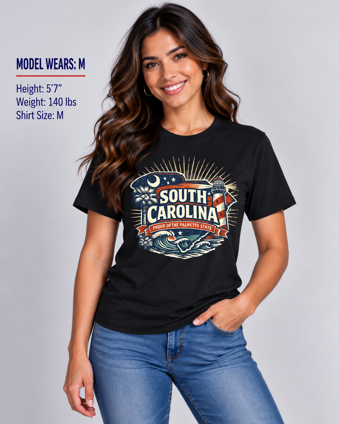 South Carolina State Pride Unisex Softstyle T Shirt State Pride Graphic Tee Collections FS03