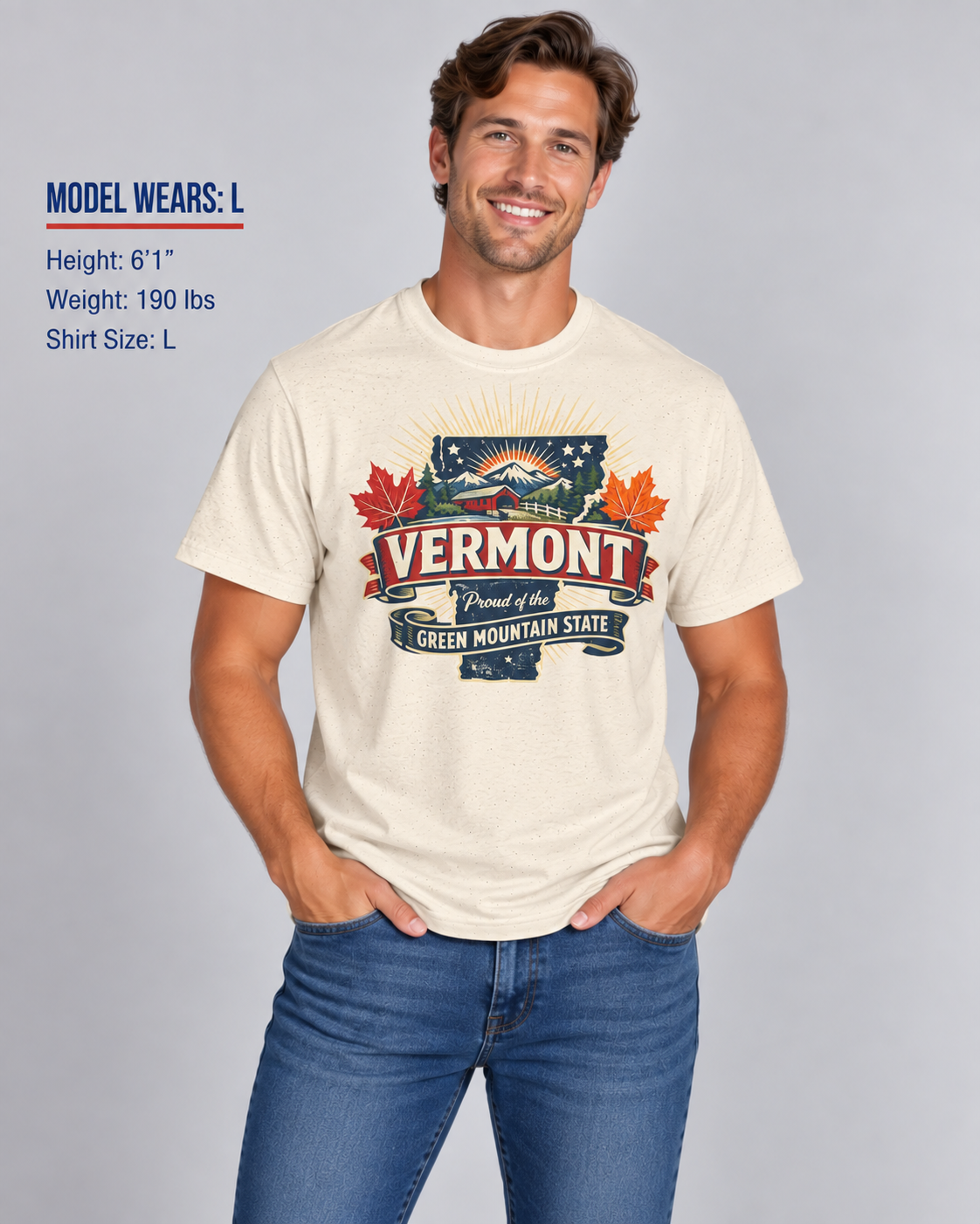 Vermont State Pride Unisex Softstyle T Shirt State Pride Graphic Tee Collections FS03
