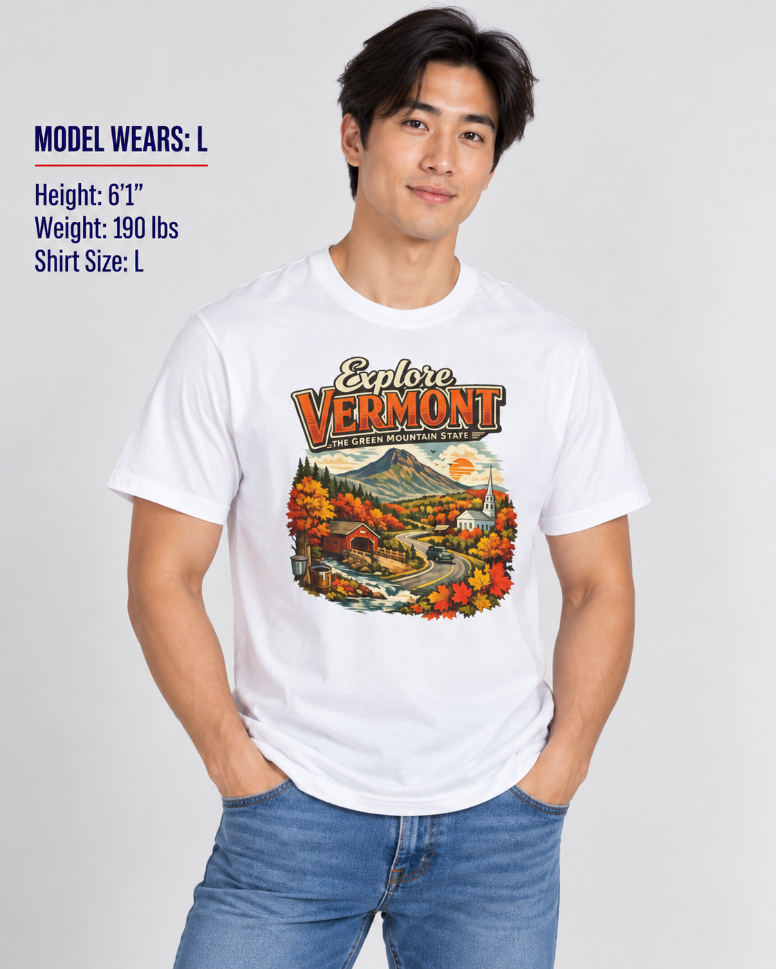 Explore Vermont Unisex Softstyle T Shirt State Pride Graphic Tee Collections FS03