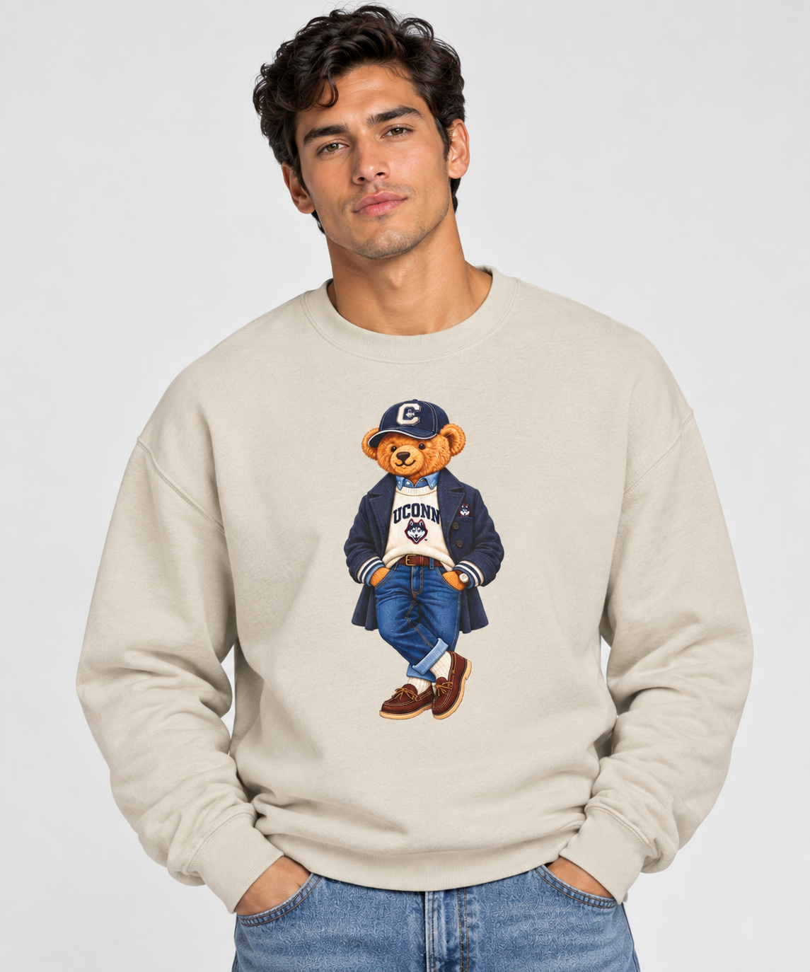 Connecticut- Game Day Teddy Bear Sweatshirt