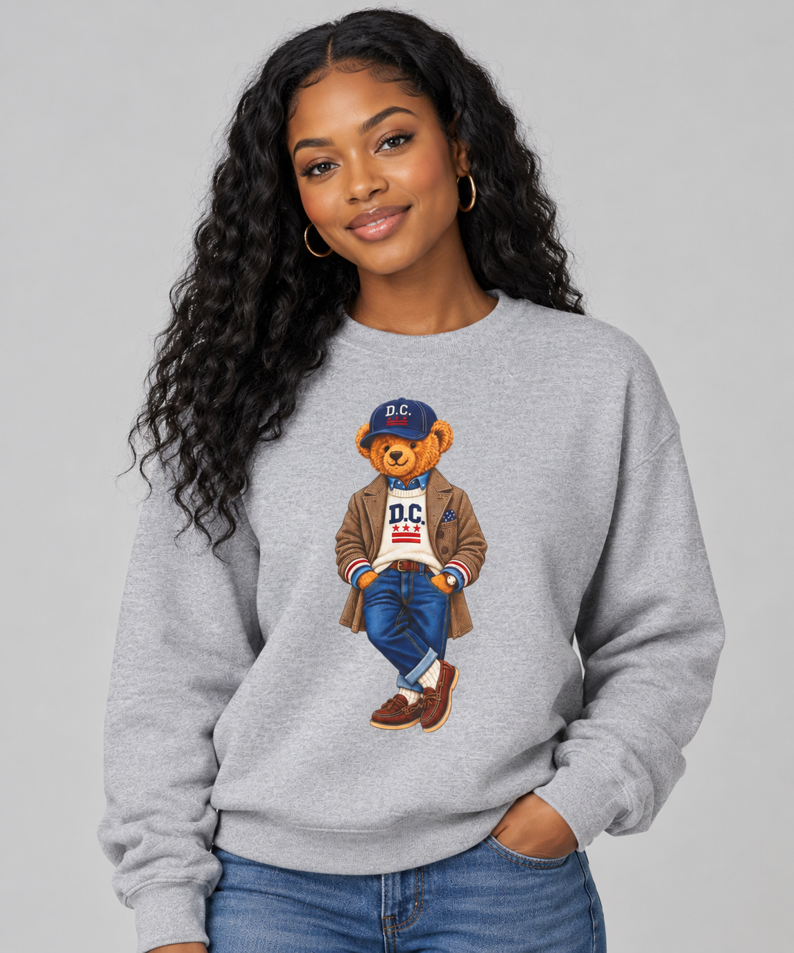 Washington D.C - Game Day Teddy Bear Sweatshirt