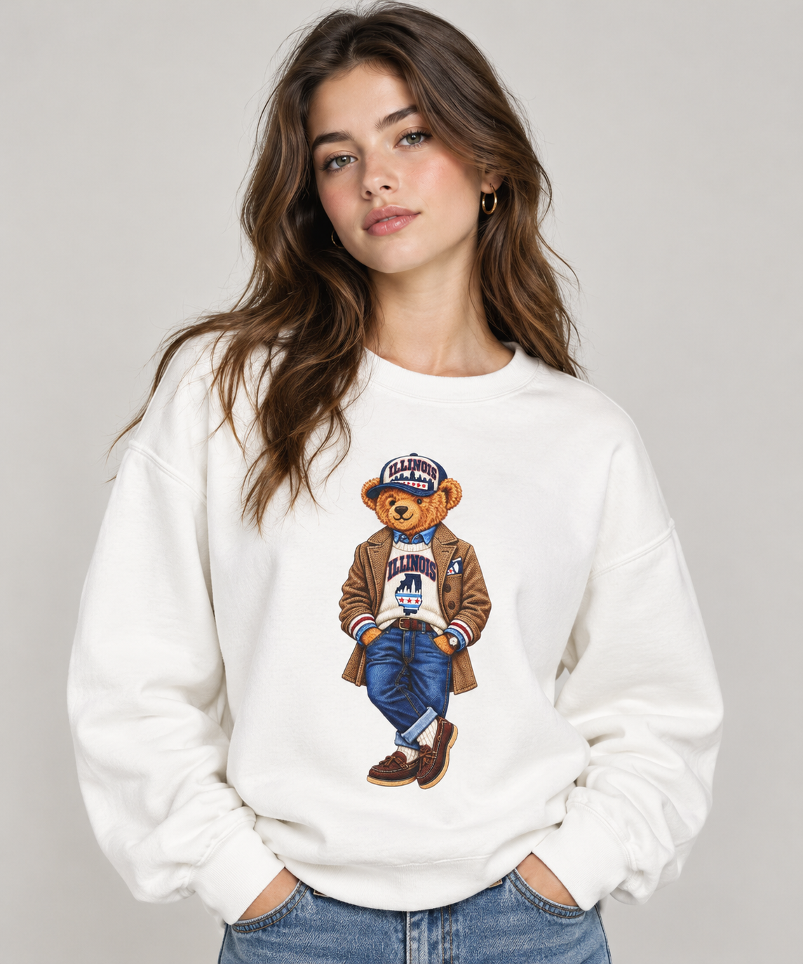 Illinois - Game Day Teddy Bear Sweatshirt