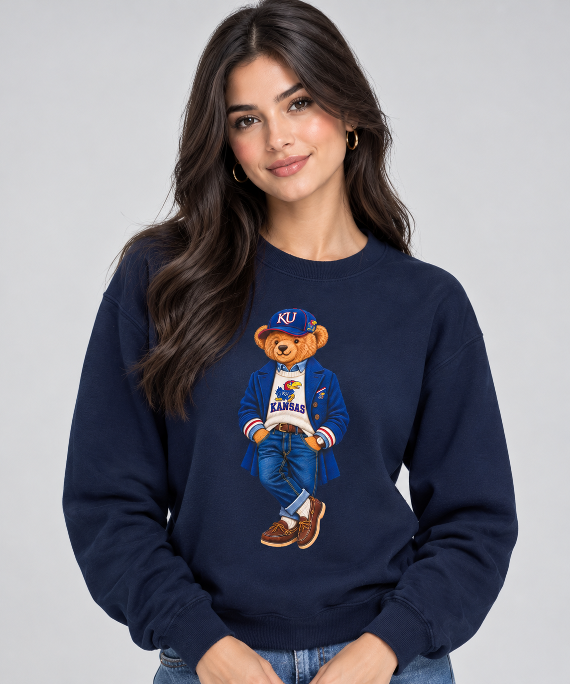 Kansas- Game Day Teddy Bear Sweatshirt