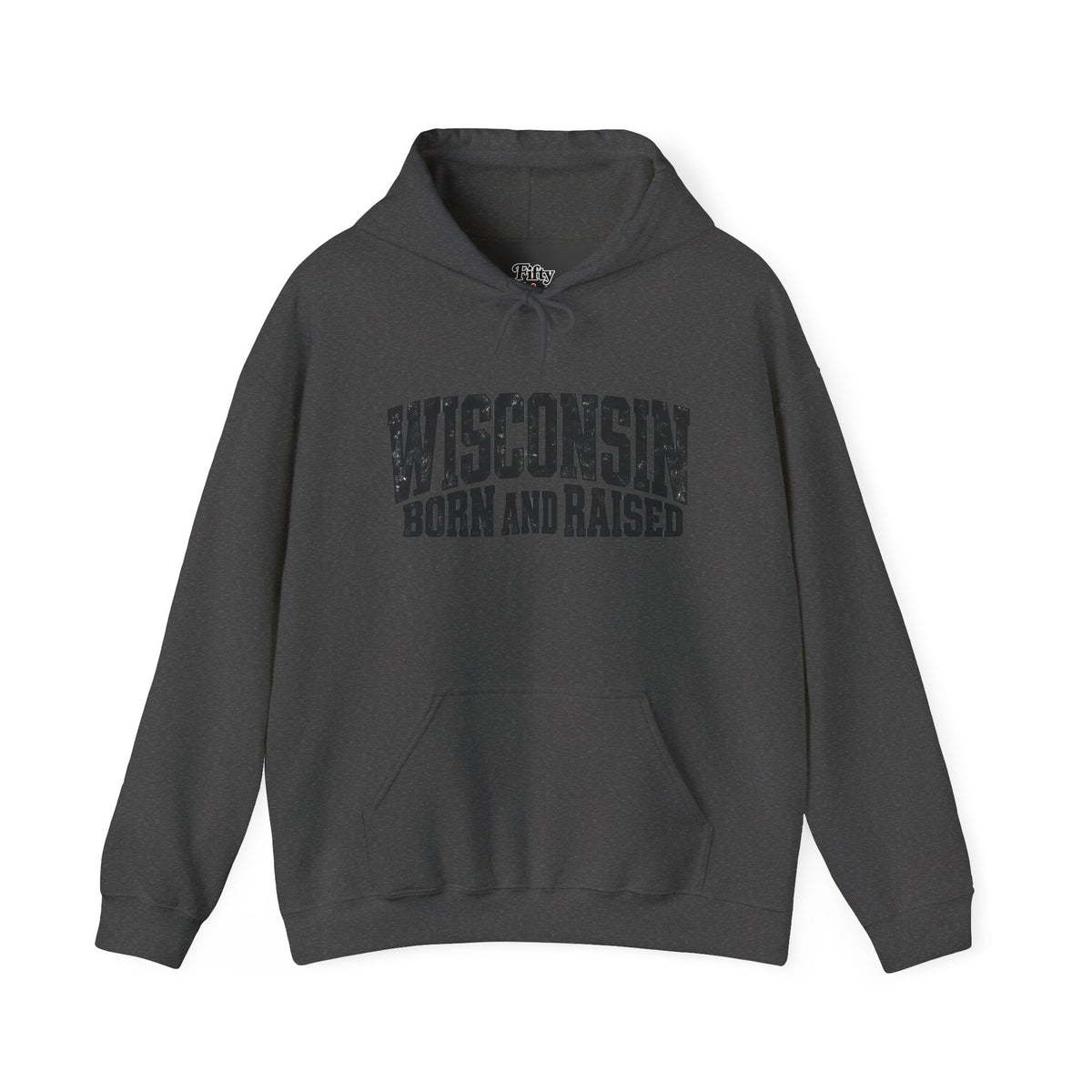 Wisconsin Born and Raised Bold Workwear Unisex Hoodie Graphic