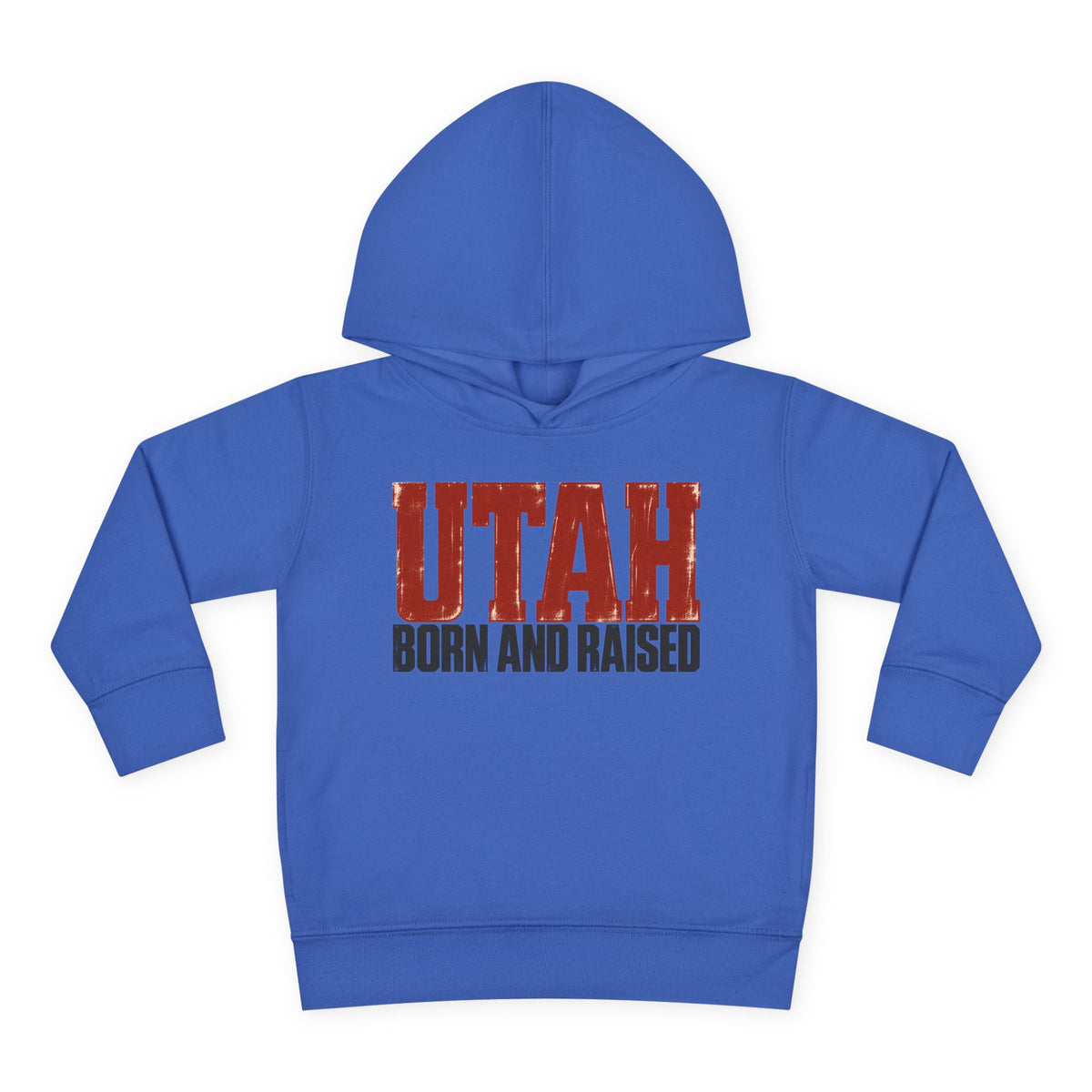 Utah Born and Raised Modern Western Streetwear Unisex Toddler Pullover Fleece Hoodie