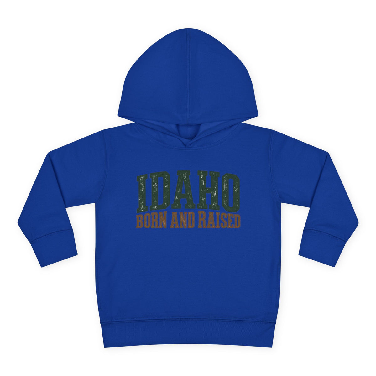 Idaho Born and Raised Pacific Northwest Heritage Unisex Toddler Pullover Fleece Hoodie