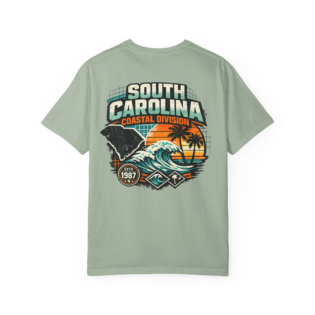 South Carolina Coastal Division Unisex Comfort Color 1717 Streetwear Graphic Tee