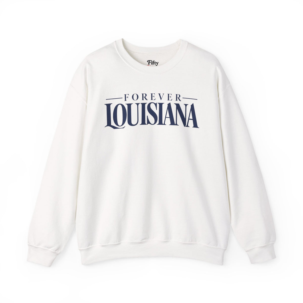 Forever Louisiana Unisex Crewneck Sweatshirt State Name Graphic
