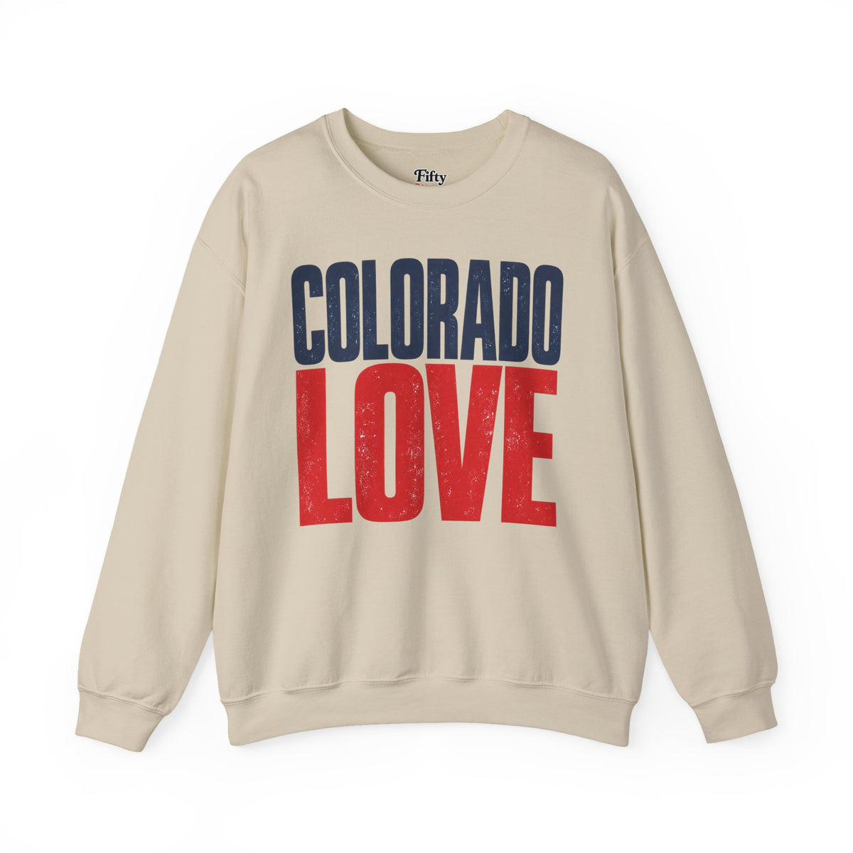 Colorado Love Unisex Crewneck Sweatshirt State Name Graphic