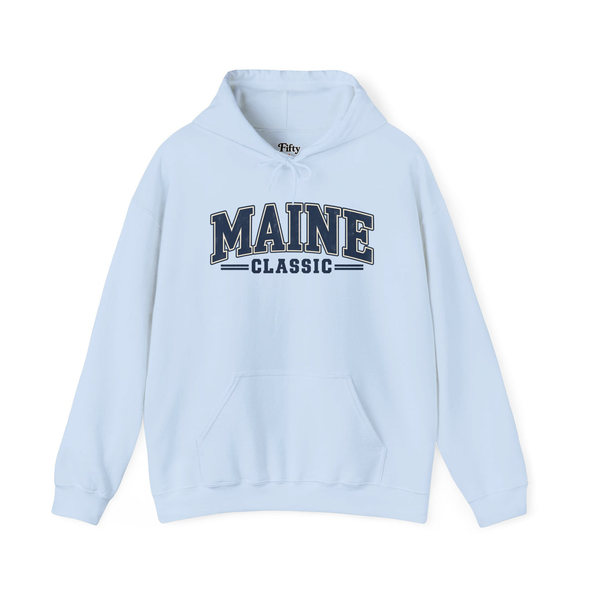 Maine Classic Unisex Hoodie State Name Graphic