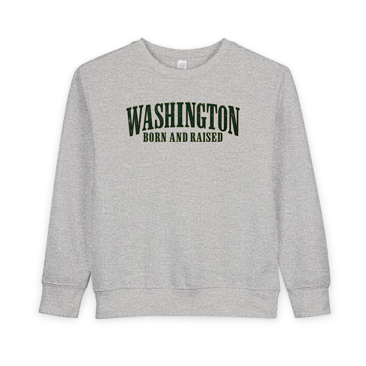 Washington Born and Raised Premium Heritage Unisex Toddler Sweatshirt