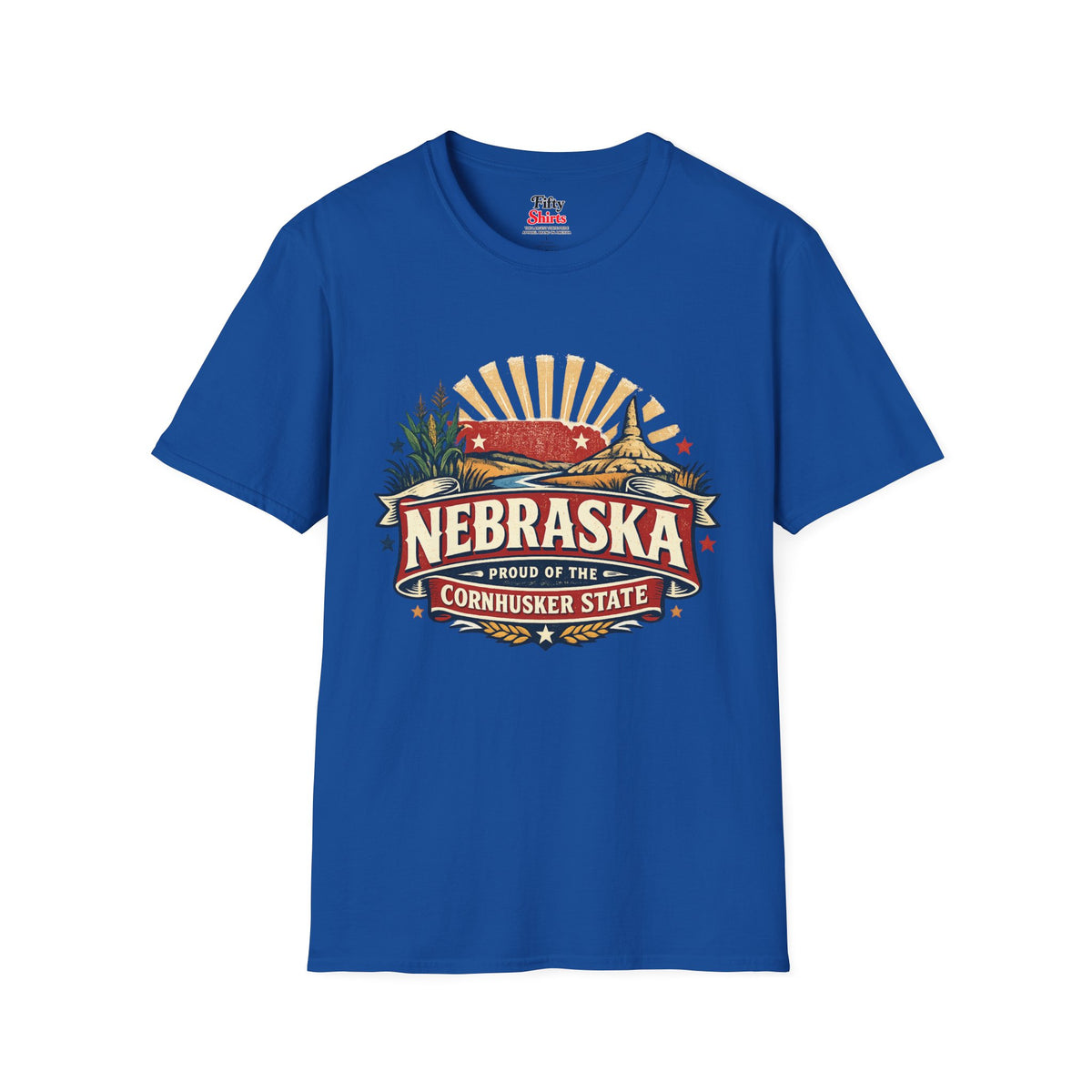 Nebraska State Pride Unisex Softstyle T Shirt State Pride Graphic Tee Collections FS03