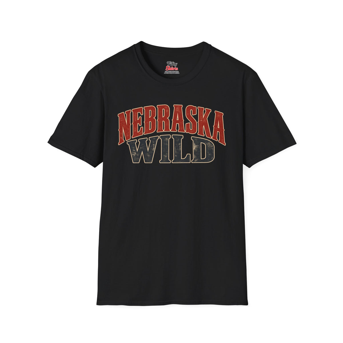 Nebraska Wild Unisex Softstyle T Shirt State Name Graphic Tee