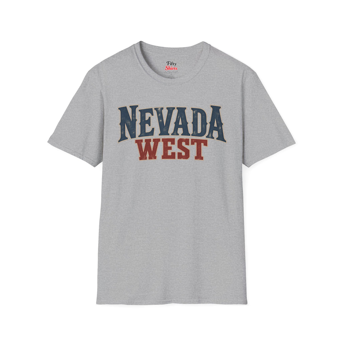 Nevada West Unisex Softstyle T Shirt State Name Graphic Tee