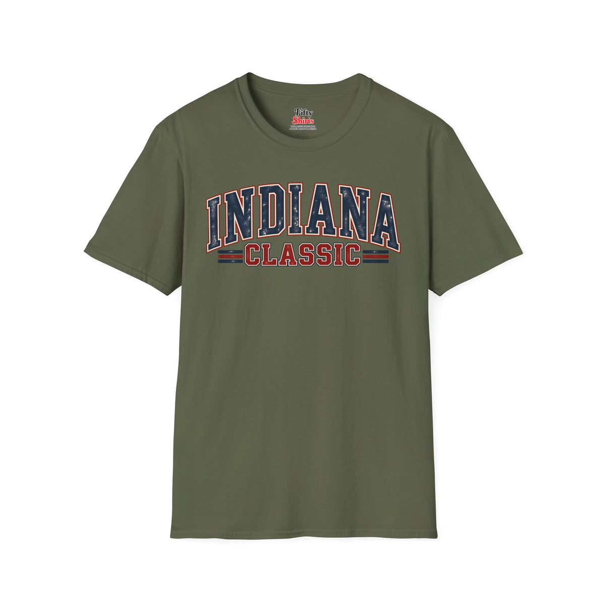 Indiana Classic Unisex Softstyle T Shirt State Name Graphic Tee