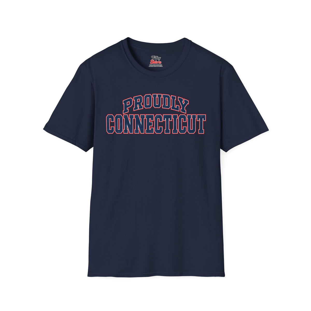 Proudly Connecticut Unisex Softstyle T Shirt State Name Graphic Tee