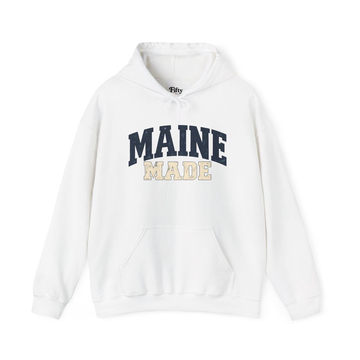 Maine Made Unisex Hoodie State Name Graphic