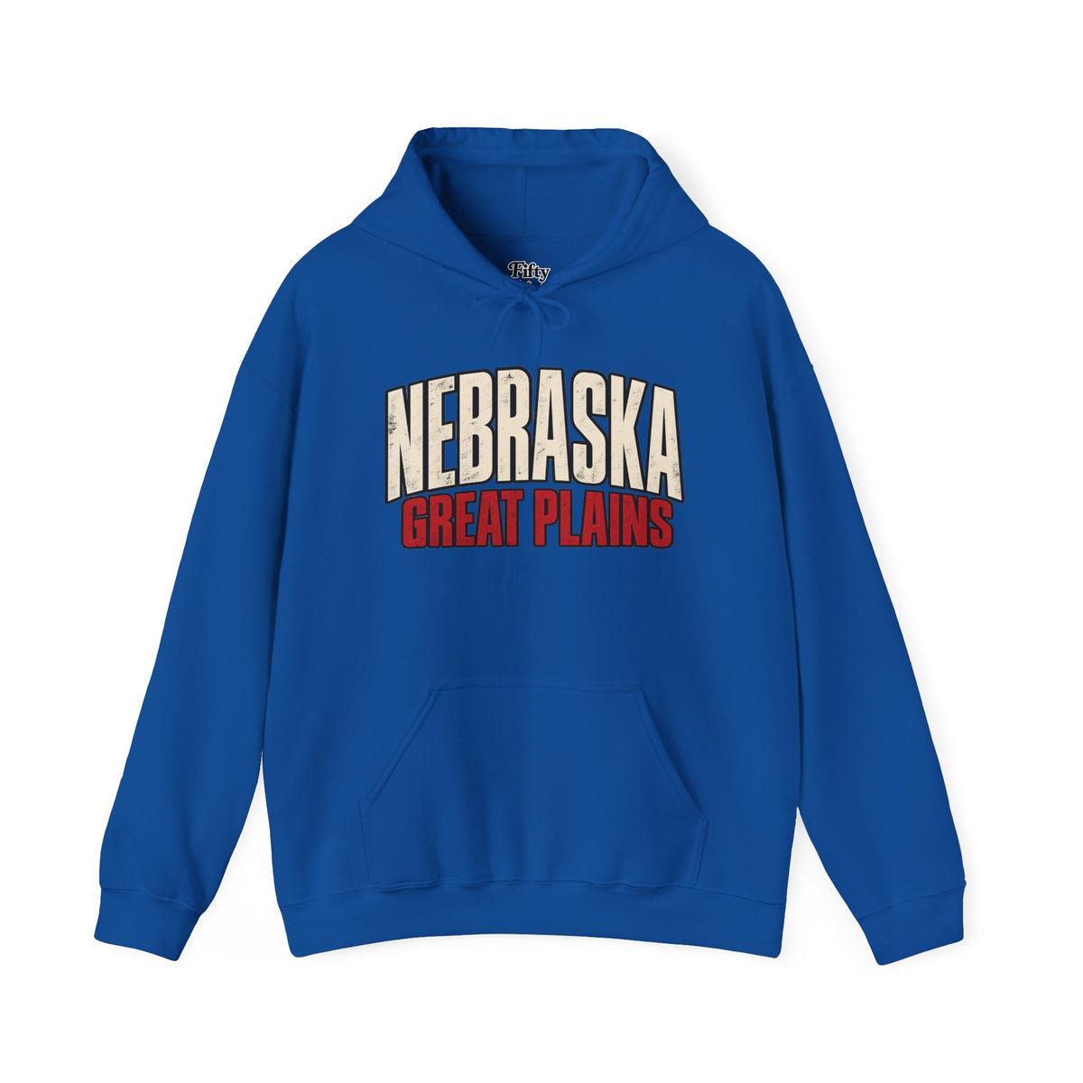 Nebraska Great Plains Unisex Hoodie State Name Graphic