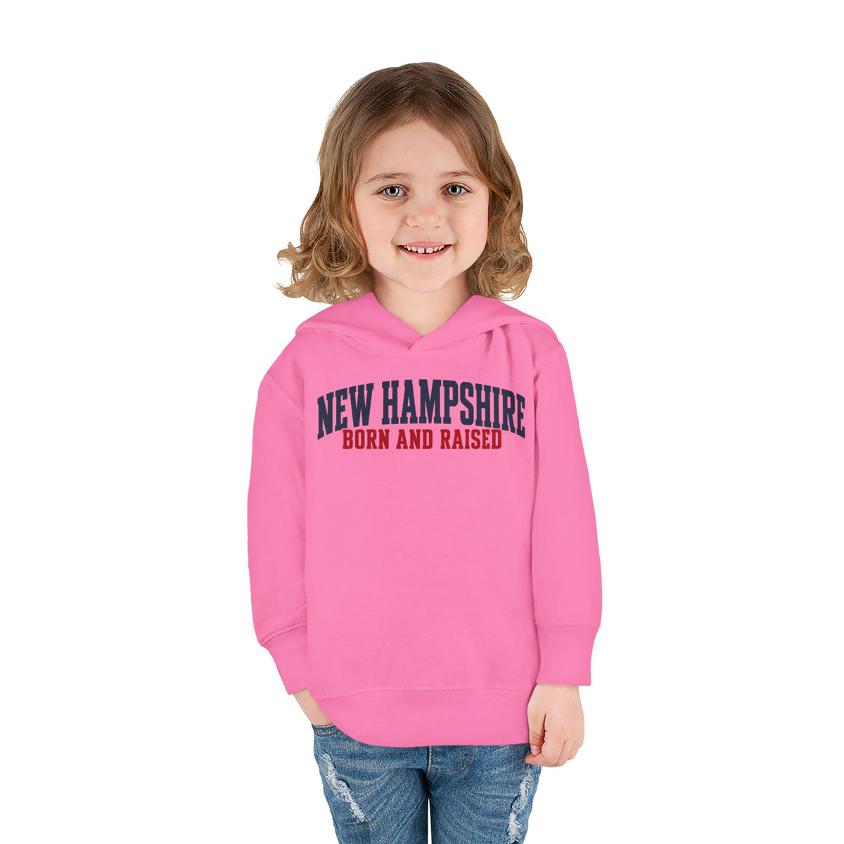 New Hampshire Born and Raised Minimal Heritage Unisex Pullover Fleece Hoodie