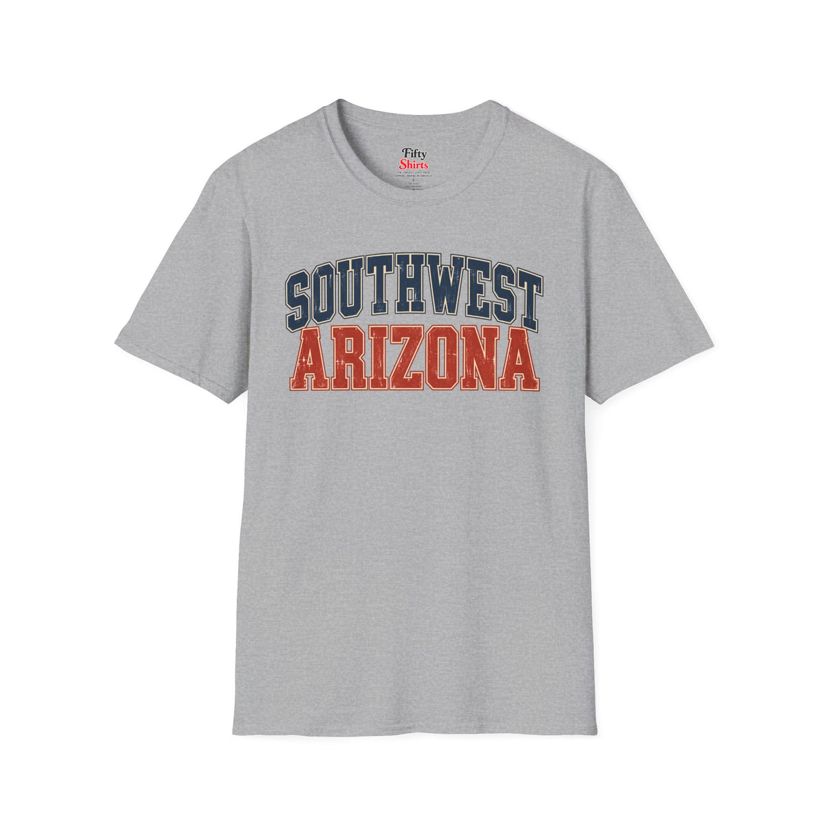 Southwest Arizona Unisex Softstyle T Shirt State Name Graphic Tee