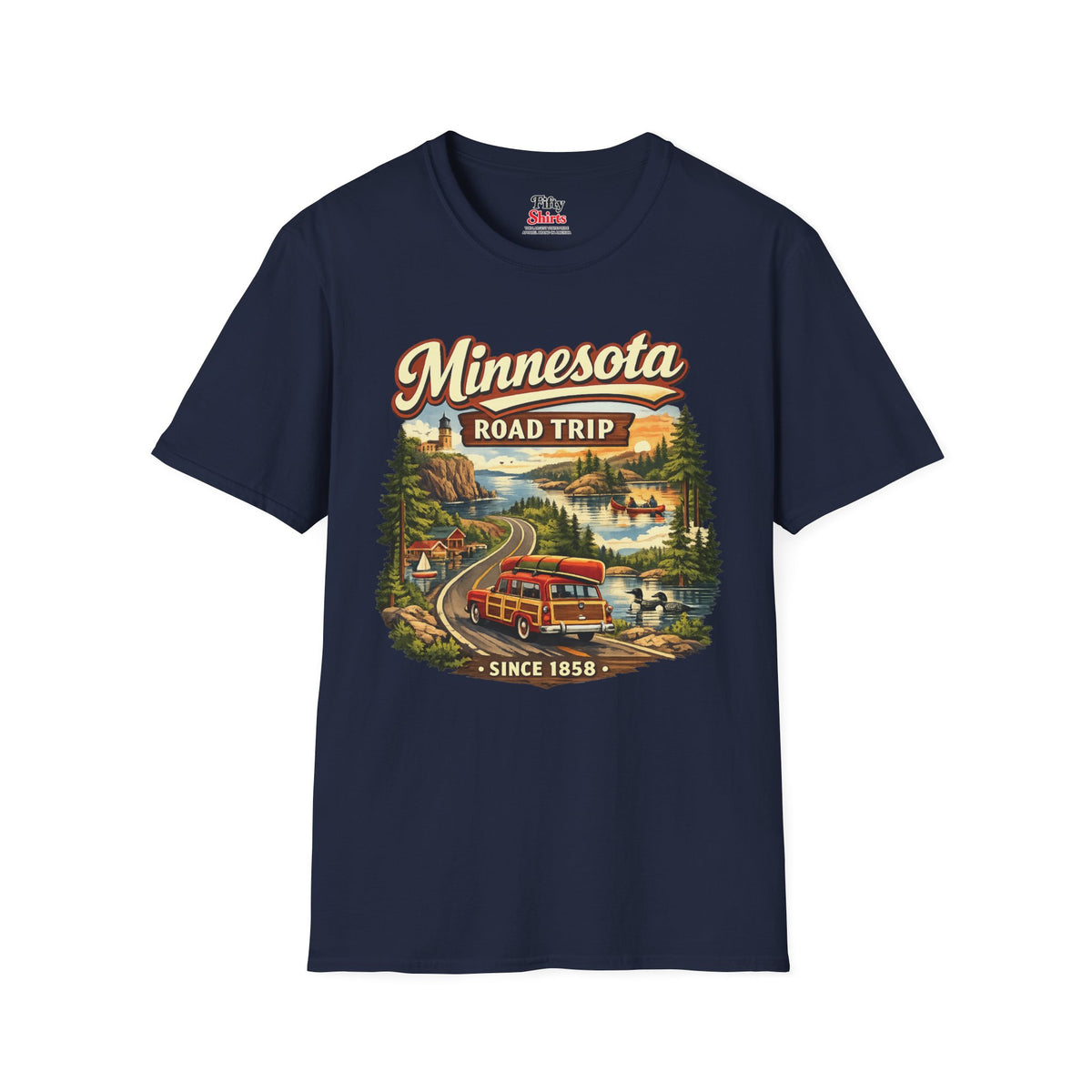 Minnesota Road Trip Unisex Softstyle T Shirt State Pride Graphic Tee Collections FS03