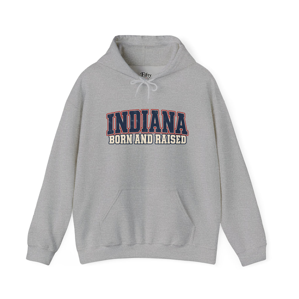 Indiana Born and Raised Hoosier Heritage Unisex Hoodie Graphic