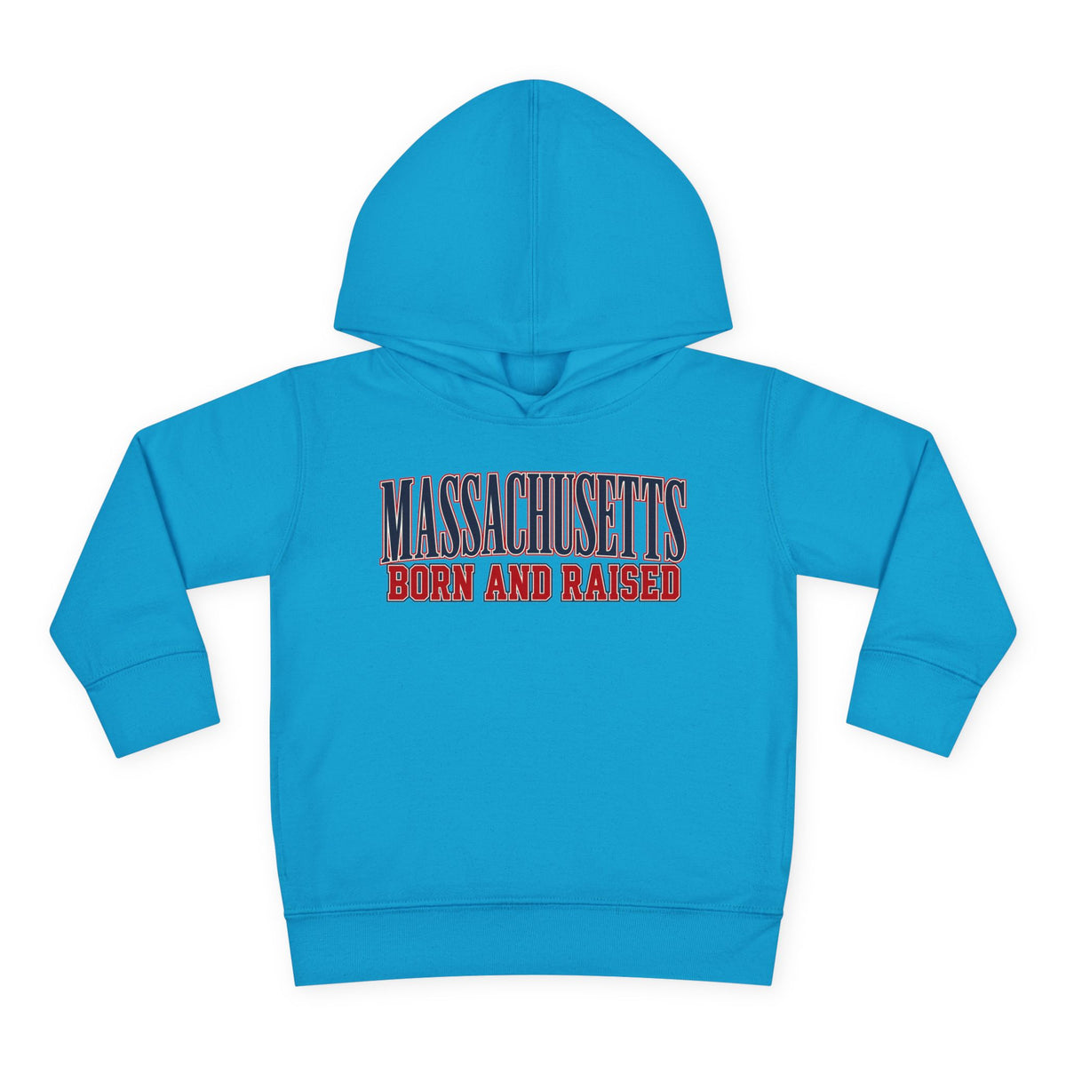 Massachusetts Born and Raised High-End Editorial Unisex Toddler Pullover Fleece Hoodie