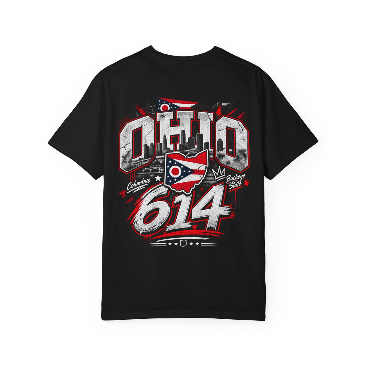 Ohio 614 Unisex Comfort Color 1717 Streetwear Graphic Tee