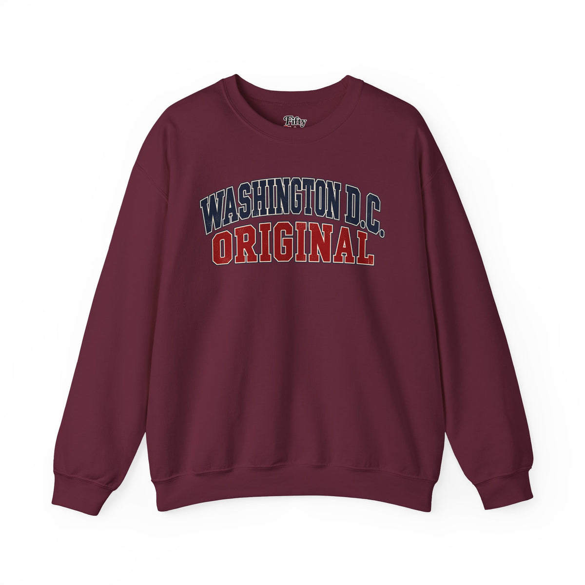 Washington DC Original Unisex Crewneck Sweatshirt State Name Graphic
