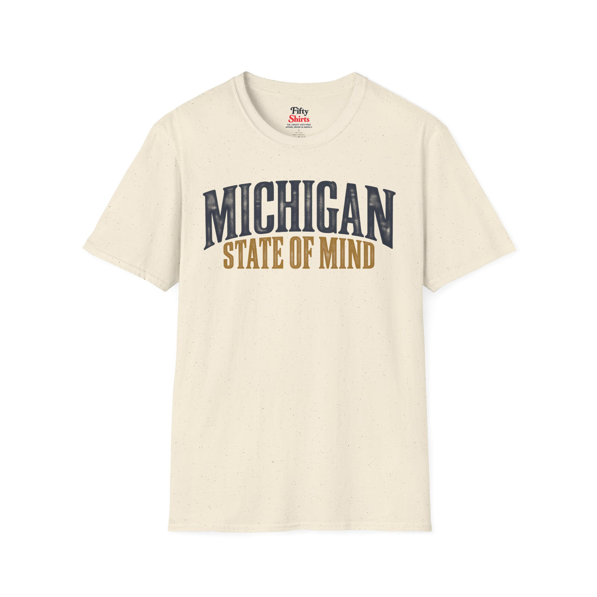 Michigan State of Mind Unisex Softstyle T Shirt State Name Graphic Tee