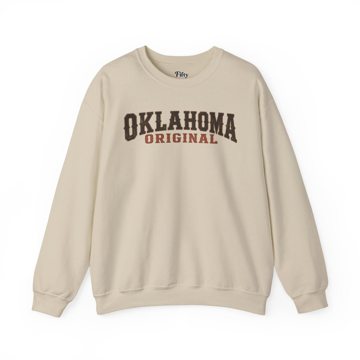 Oklahoma Original Unisex Crewneck Sweatshirt State Name Graphic