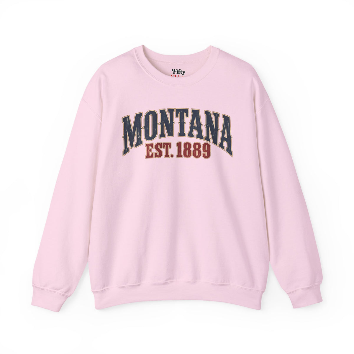 Montana Est 1889 Unisex Crewneck Sweatshirt State Name Graphic